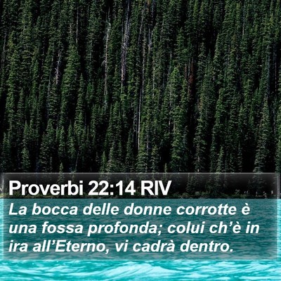 Proverbi 22:14 RIV Bible Verse Image