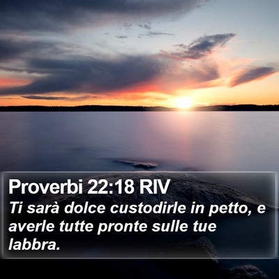 Proverbi 22:18 RIV Bible Verse Image