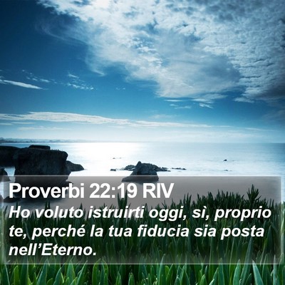Proverbi 22:19 RIV Bible Verse Image