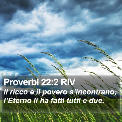 Proverbi 22:2 RIV Bible Verse Image