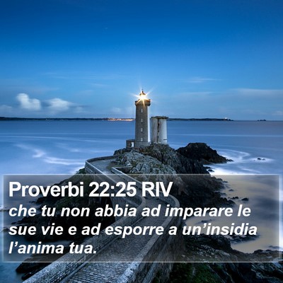 Proverbi 22:25 RIV Bible Verse Image