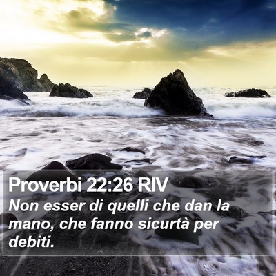 Proverbi 22:26 RIV Bible Verse Image