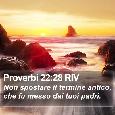 Proverbi 22:28 RIV Bible Verse Image