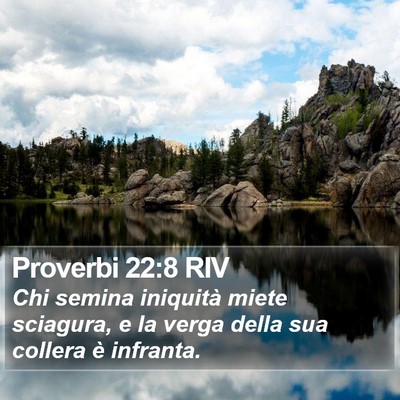 Proverbi 22:8 RIV Bible Verse Image