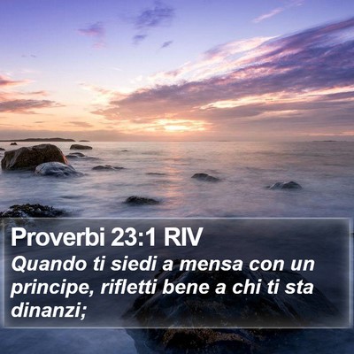 Proverbi 23:1 RIV Bible Verse Image