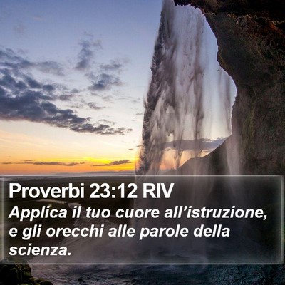 Proverbi 23:12 RIV Bible Verse Image