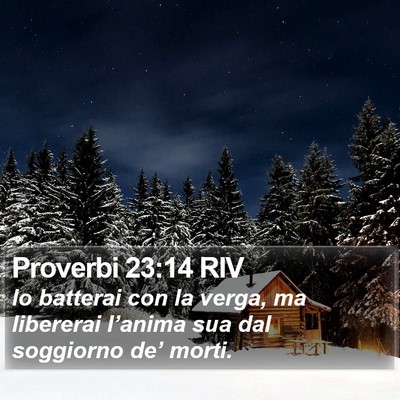 Proverbi 23:14 RIV Bible Verse Image
