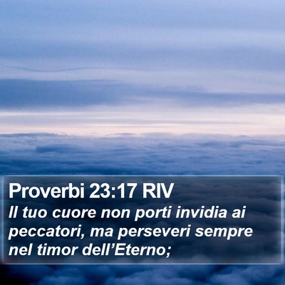 Proverbi 23:17 RIV Bible Verse Image