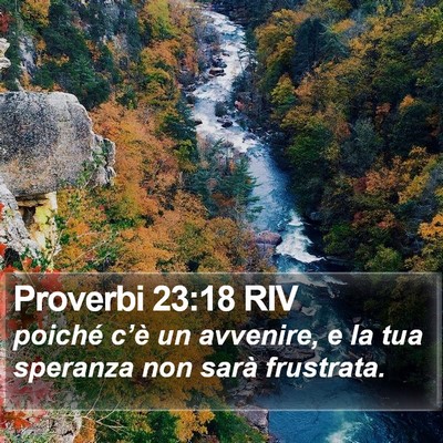 Proverbi 23:18 RIV Bible Verse Image
