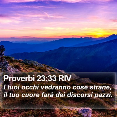 Proverbi 23:33 RIV Bible Verse Image