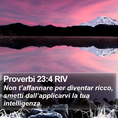 Proverbi 23:4 RIV Bible Verse Image