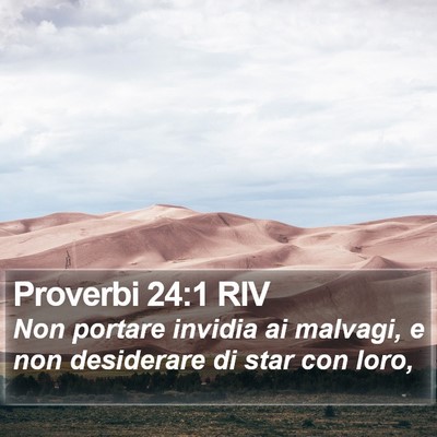 Proverbi 24:1 RIV Bible Verse Image
