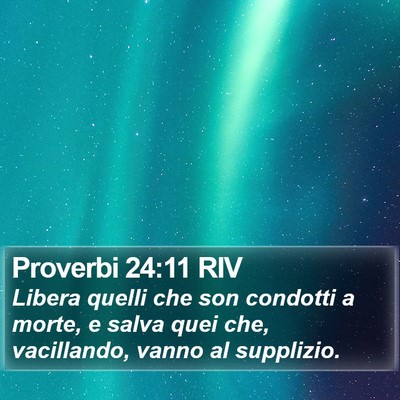 Proverbi 24:11 RIV Bible Verse Image
