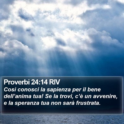 Proverbi 24:14 RIV Bible Verse Image