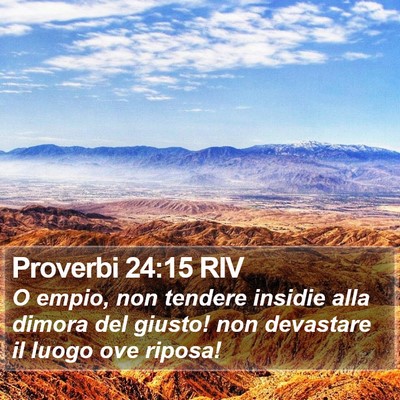 Proverbi 24:15 RIV Bible Verse Image