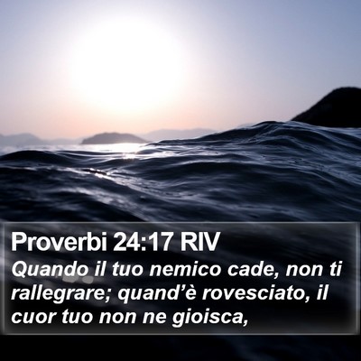 Proverbi 24:17 RIV Bible Verse Image