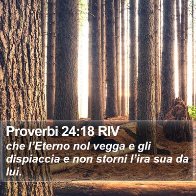 Proverbi 24:18 RIV Bible Verse Image