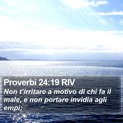 Proverbi 24:19 RIV Bible Verse Image