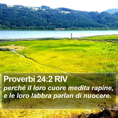 Proverbi 24:2 RIV Bible Verse Image