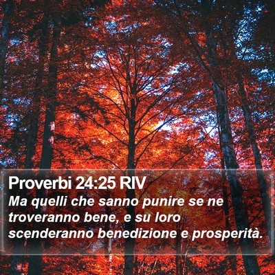 Proverbi 24:25 RIV Bible Verse Image