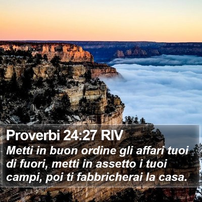 Proverbi 24:27 RIV Bible Verse Image
