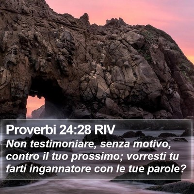 Proverbi 24:28 RIV Bible Verse Image