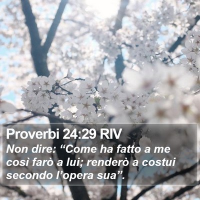 Proverbi 24:29 RIV Bible Verse Image