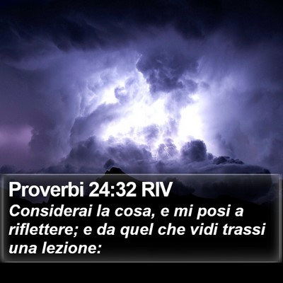 Proverbi 24:32 RIV Bible Verse Image