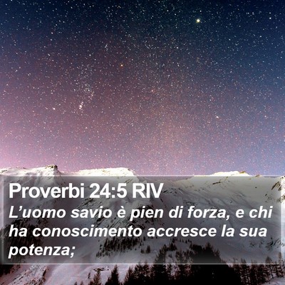 Proverbi 24:5 RIV Bible Verse Image