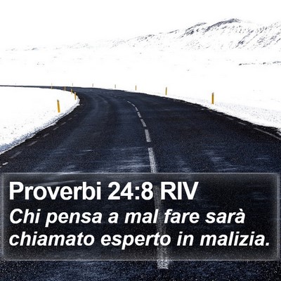 Proverbi 24:8 RIV Bible Verse Image