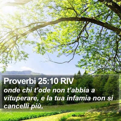 Proverbi 25:10 RIV Bible Verse Image