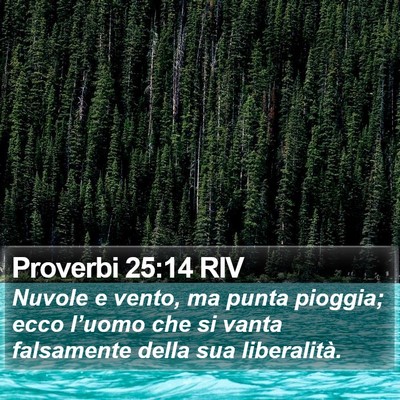 Proverbi 25:14 RIV Bible Verse Image
