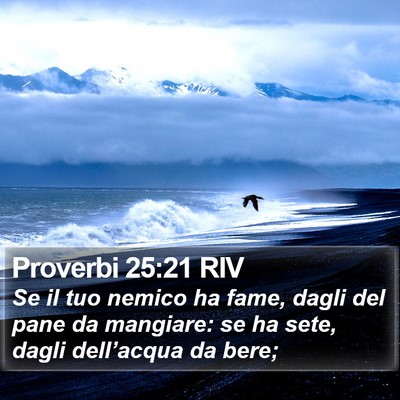 Proverbi 25:21 RIV Bible Verse Image