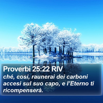 Proverbi 25:22 RIV Bible Verse Image