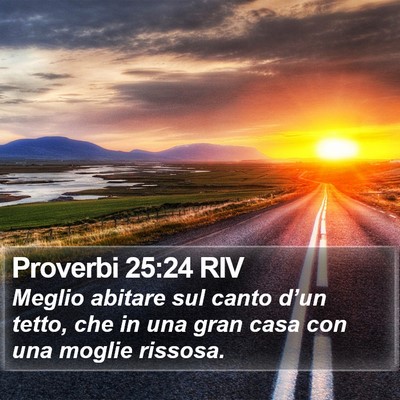 Proverbi 25:24 RIV Bible Verse Image