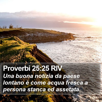 Proverbi 25:25 RIV Bible Verse Image