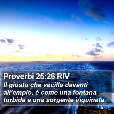 Proverbi 25:26 RIV Bible Verse Image
