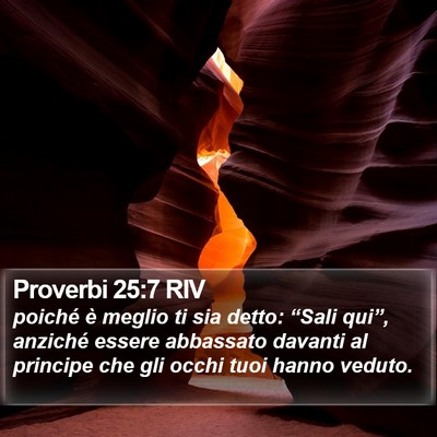 Proverbi 25:7 RIV Bible Verse Image