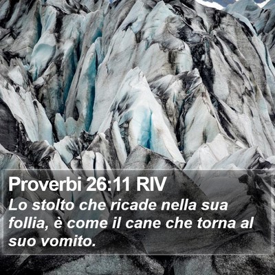 Proverbi 26:11 RIV Bible Verse Image