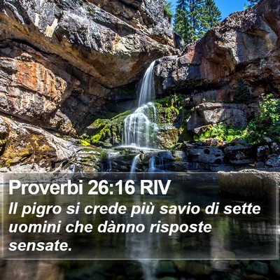 Proverbi 26:16 RIV Bible Verse Image