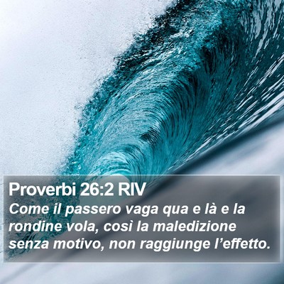 Proverbi 26:2 RIV Bible Verse Image