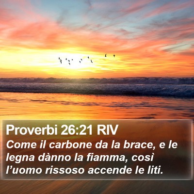 Proverbi 26:21 RIV Bible Verse Image