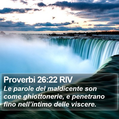 Proverbi 26:22 RIV Bible Verse Image
