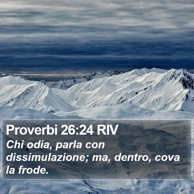 Proverbi 26:24 RIV Bible Verse Image