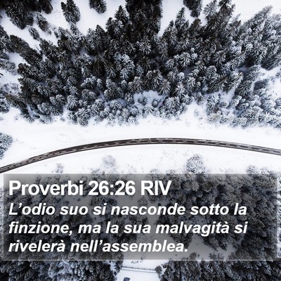 Proverbi 26:26 RIV Bible Verse Image