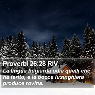 Proverbi 26:28 RIV Bible Verse Image