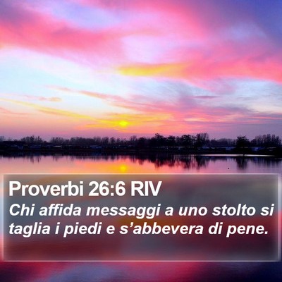 Proverbi 26:6 RIV Bible Verse Image