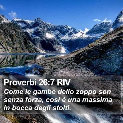Proverbi 26:7 RIV Bible Verse Image