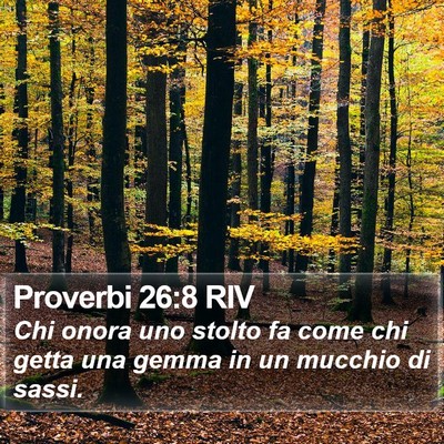 Proverbi 26:8 RIV Bible Verse Image