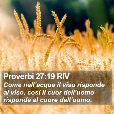 Proverbi 27:19 RIV Bible Verse Image